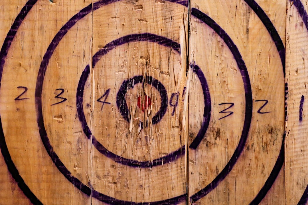 an anniversary outing of axe throwing. good times.